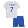 Frankrike Antoine Griezmann #7 Bortaställ Barn VM 2022 Korta ärmar (+ Korta byxor)
